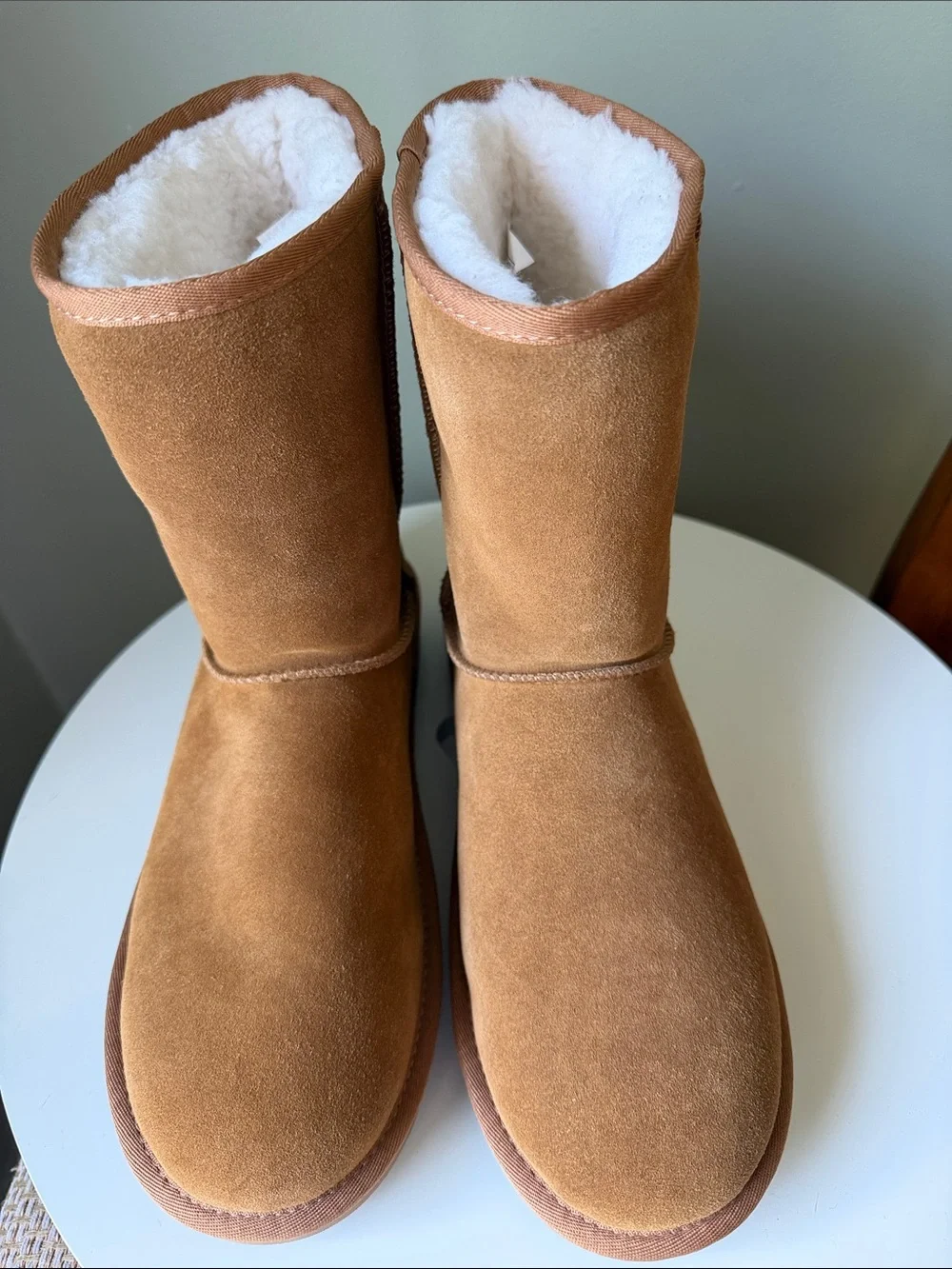 Koolaburra by UGG Koola Short Chestnut Suede Winter Boots Women’s 11 NWTB